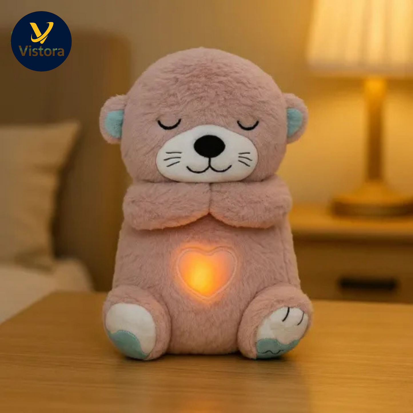 Breathing Teddy Bear with Soothing Music™ – Anxiety Relief Plush Toy for Kids & Adults